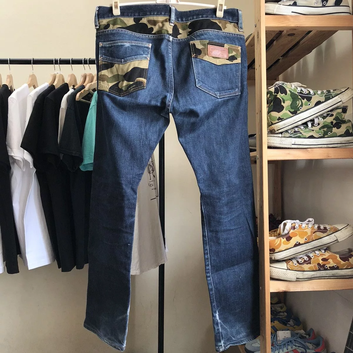 Bape Denim Bape 1st Camo Patch Denim Blue