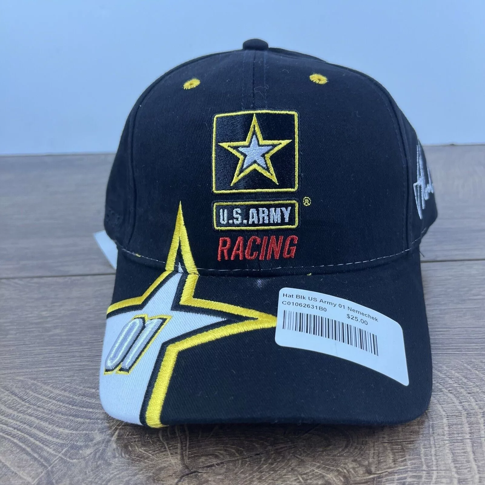 Other Hats Other US Army Racing 01 Hat Black Cap Hat Adjustable Hat Black NAS