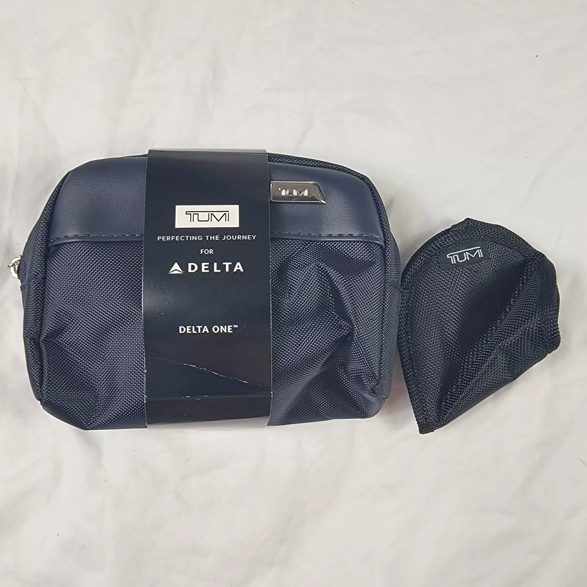 Tumi Bags Luggage TUMI For Delta Travel Toiletry Bag Case Set Navy Blue Nylon