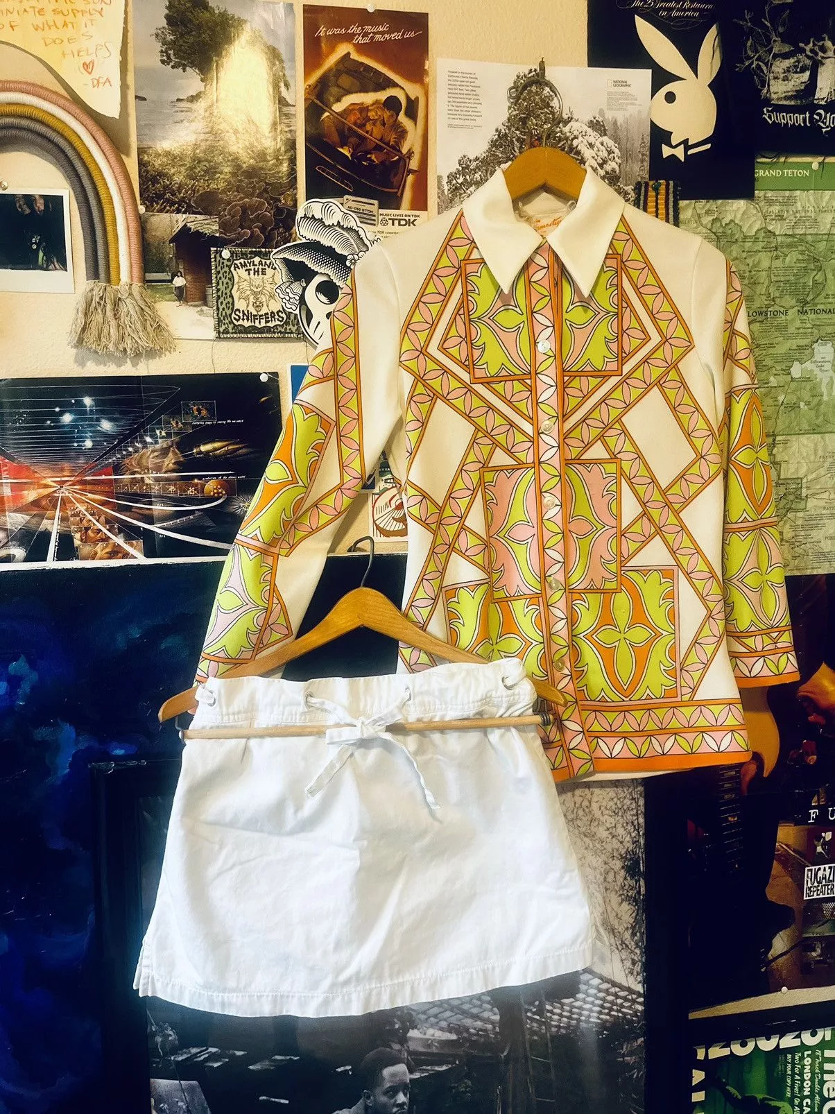 Vintage Blouses Vintage Smartique 1970’s button down blouse Orange