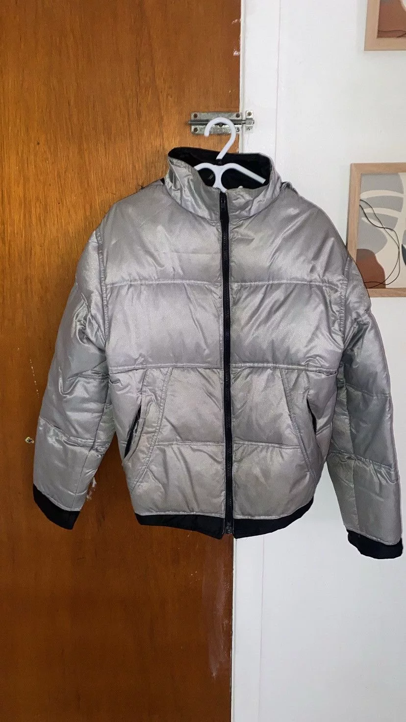Buffalo David Bitton Heavy Coats Buffalo David Bitton × Vintage Grey Puffer Coat Buffalo Gray Streetwear