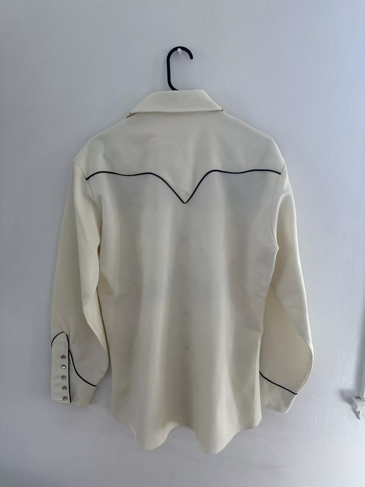 Vintage Shirts Button Ups Vintage HbarC Western Snap White