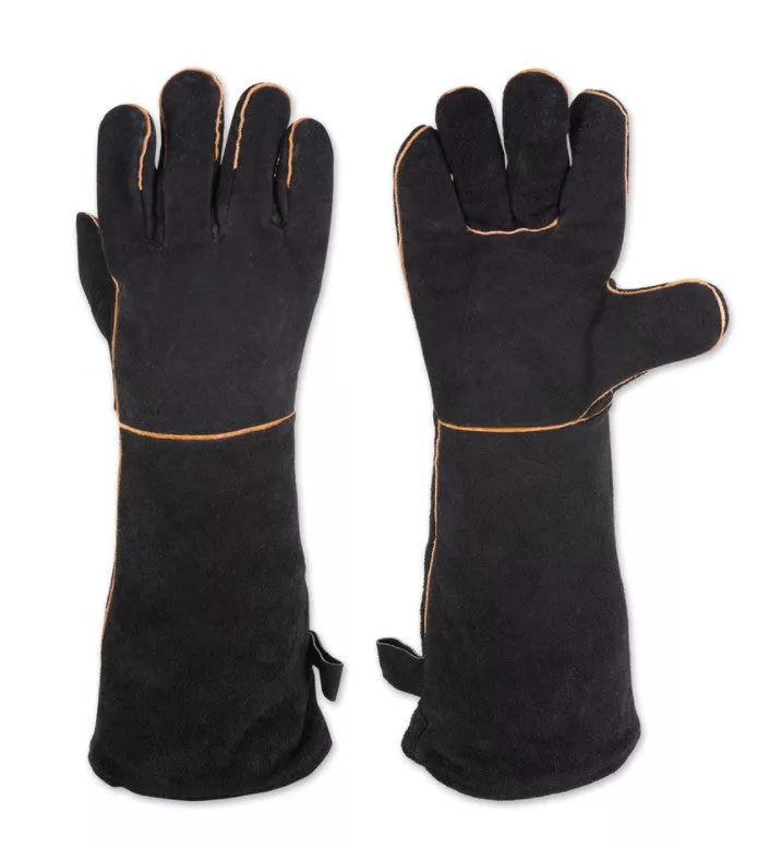 Black Leather Grill Gloves