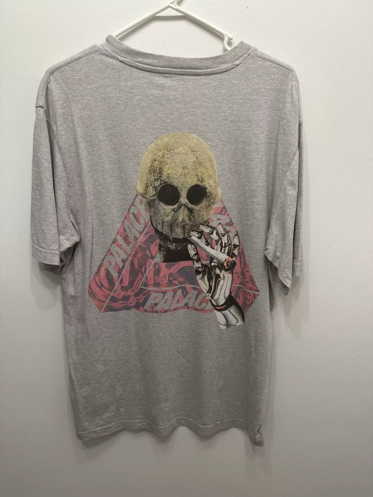 Palace Short Sleeve T Shirts Palace tri ferg smoke Gray