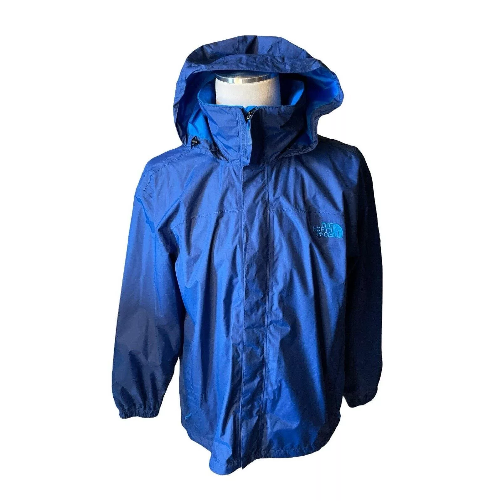 The North Face Light Jackets The North Face Full Zip Blue Nylon Shell Mesh Liner Jacket