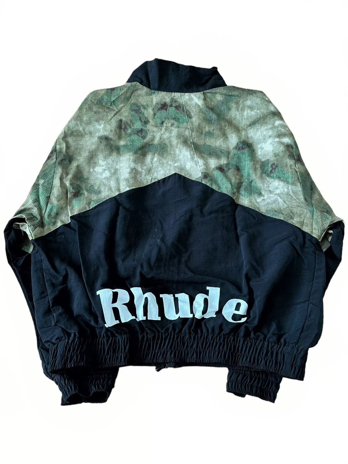 Rhude Light Jackets Rhude Camo Pill Flight Jacket Windbreaker Black