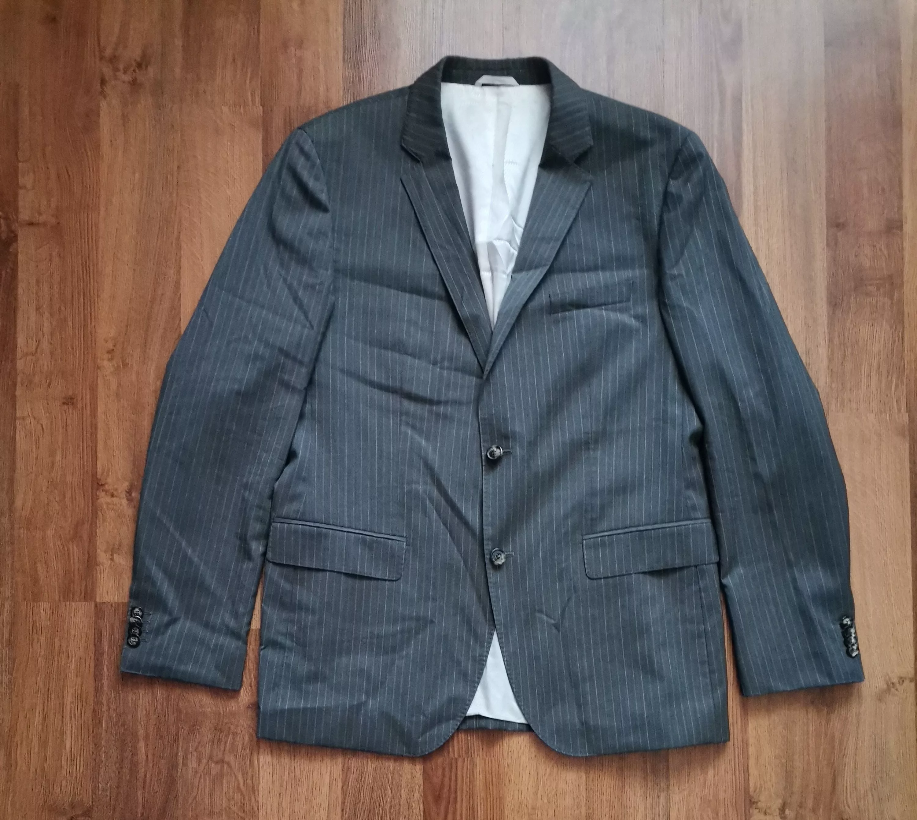 Hugo Boss Blazers Hugo Boss x Tesse Striped Blazer Gray Luxury