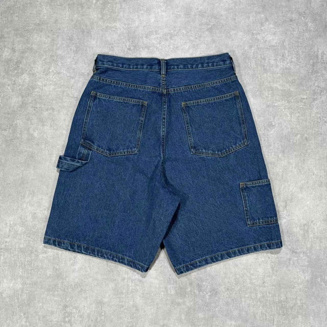 Designer Shorts Designer X Large Embroidery Carpenter Jorts Please Blue