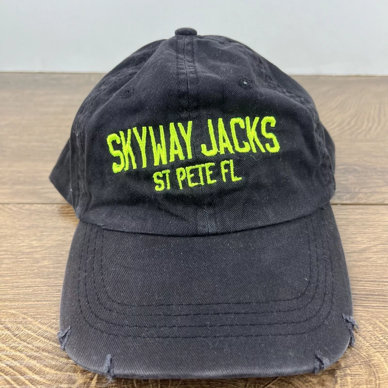 Other Hats Other Skyway Jacks Hat St Pete Florida Hat Black Adjustable Hat Bl