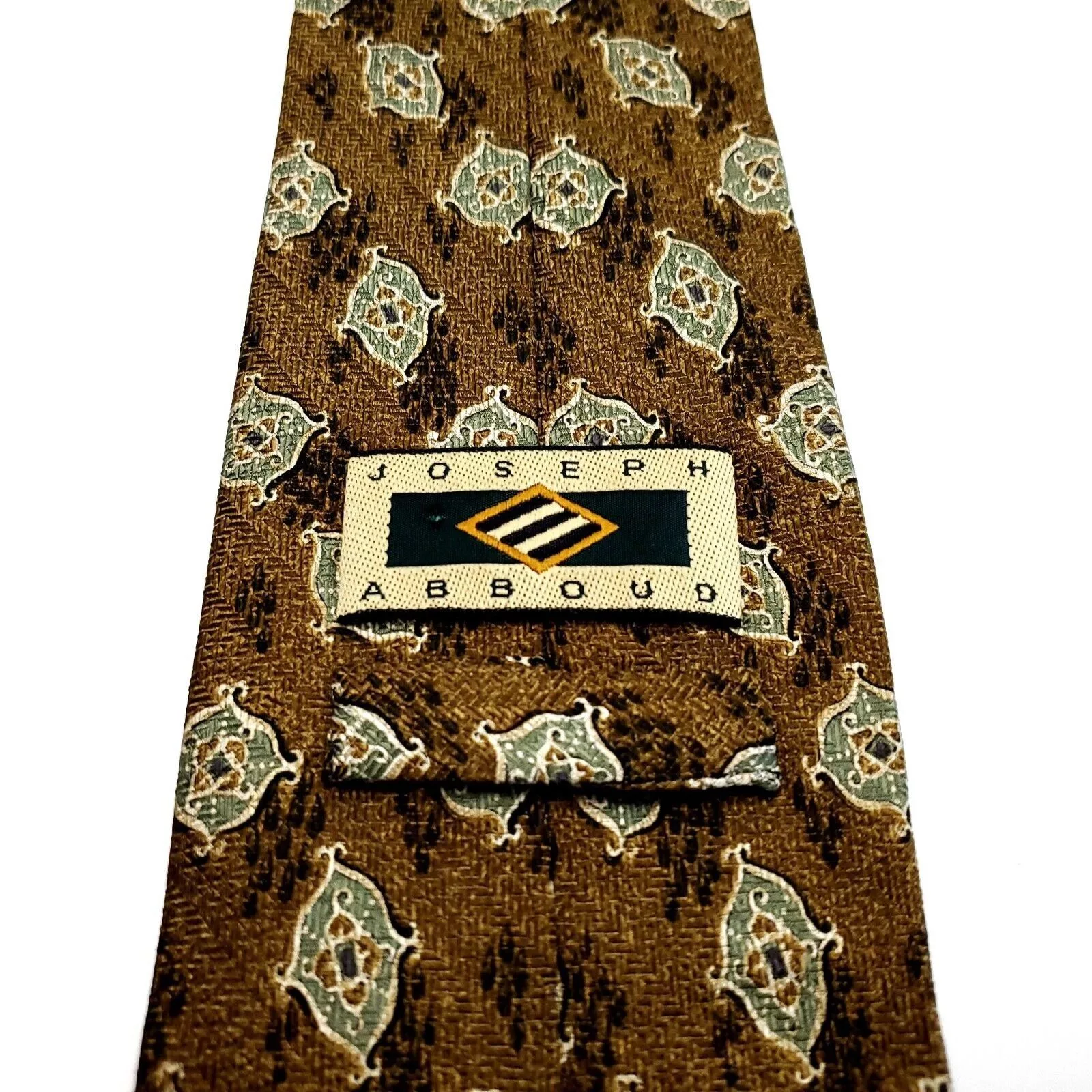Joseph Abboud Ties Pocketsquares Joseph Abboud Silk Tie Textured Brown Geometric
