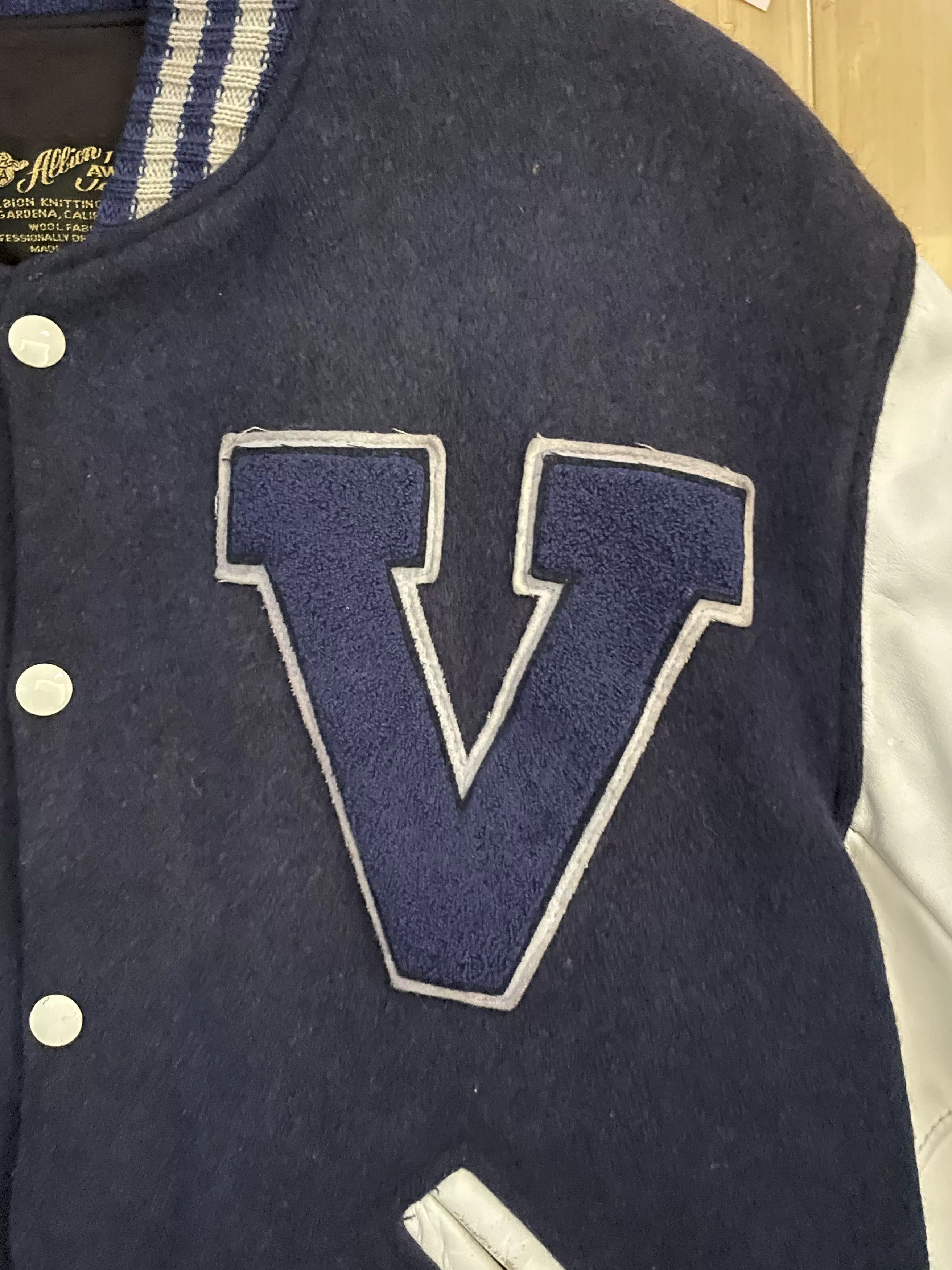 Vintage Bombers Vintage Varsity Jacket Blue