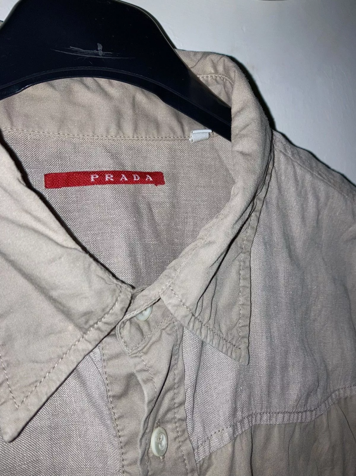 Prada Shirts Button Ups Prada SPOT CAMO CARGO SHIRT Brown