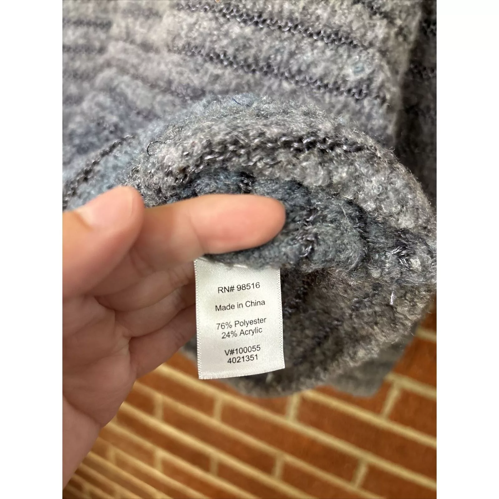 Coldwater Creek Sweaters Coldwater Creek Cold water Creek Women’s Cowl Neck Sweater Blue Ombré 16