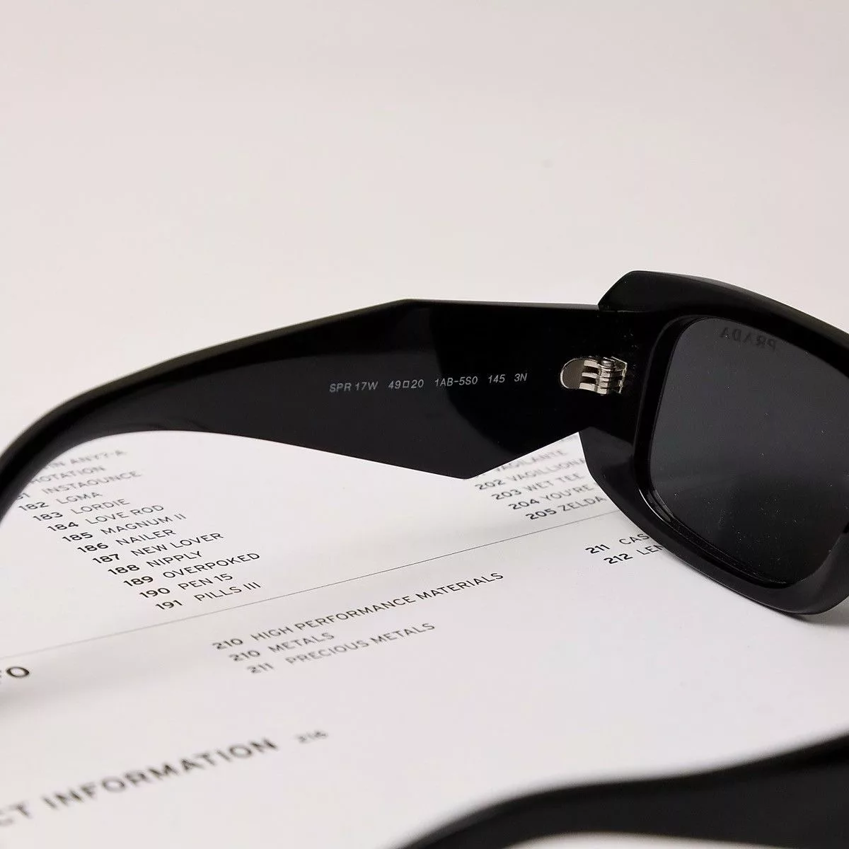 Prada Sunglasses PRADA 0PR 17WS SUNGLASSES Black