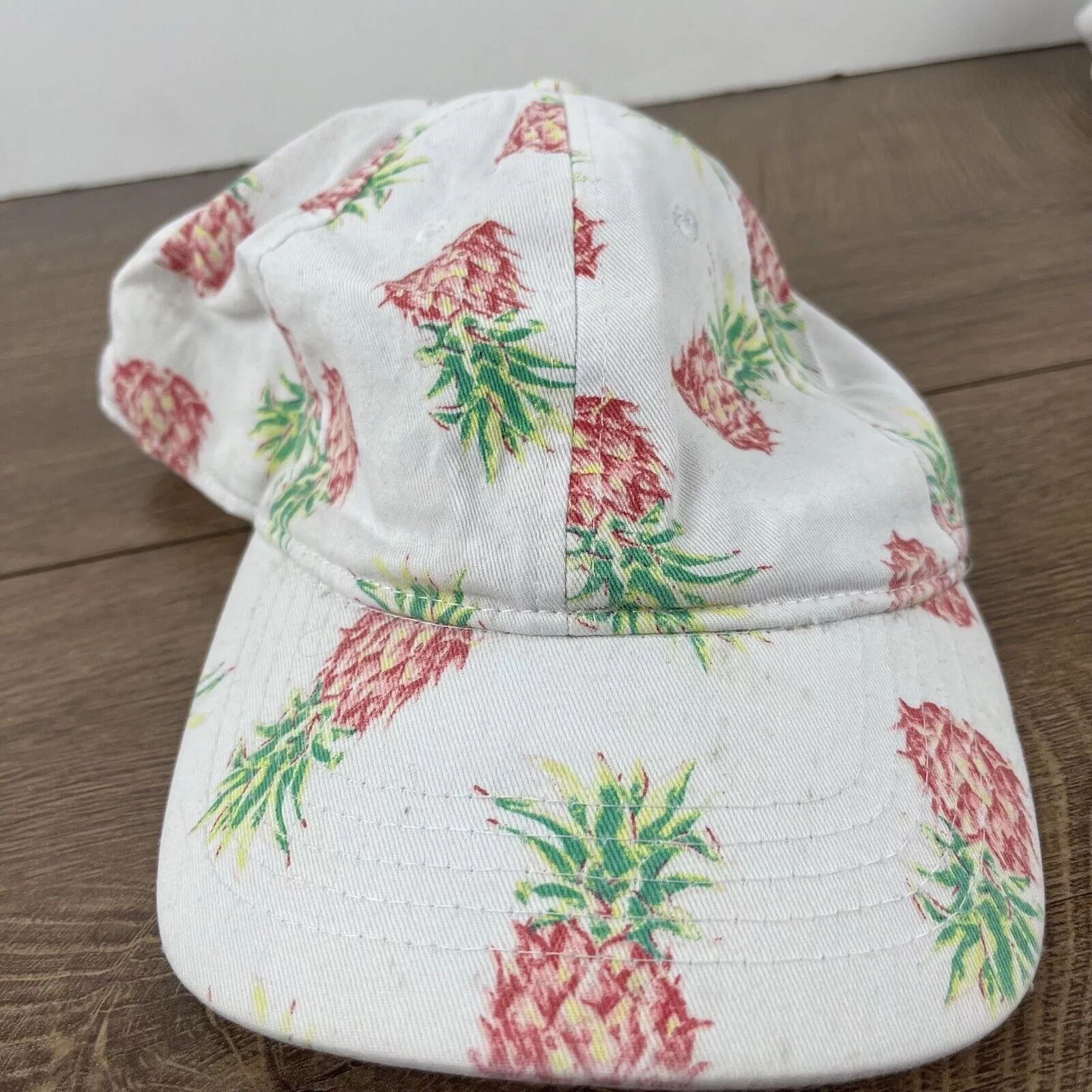 Other Hats Other Pineapple Adjustable Hat White Pineapple Adjustable Hat Adul