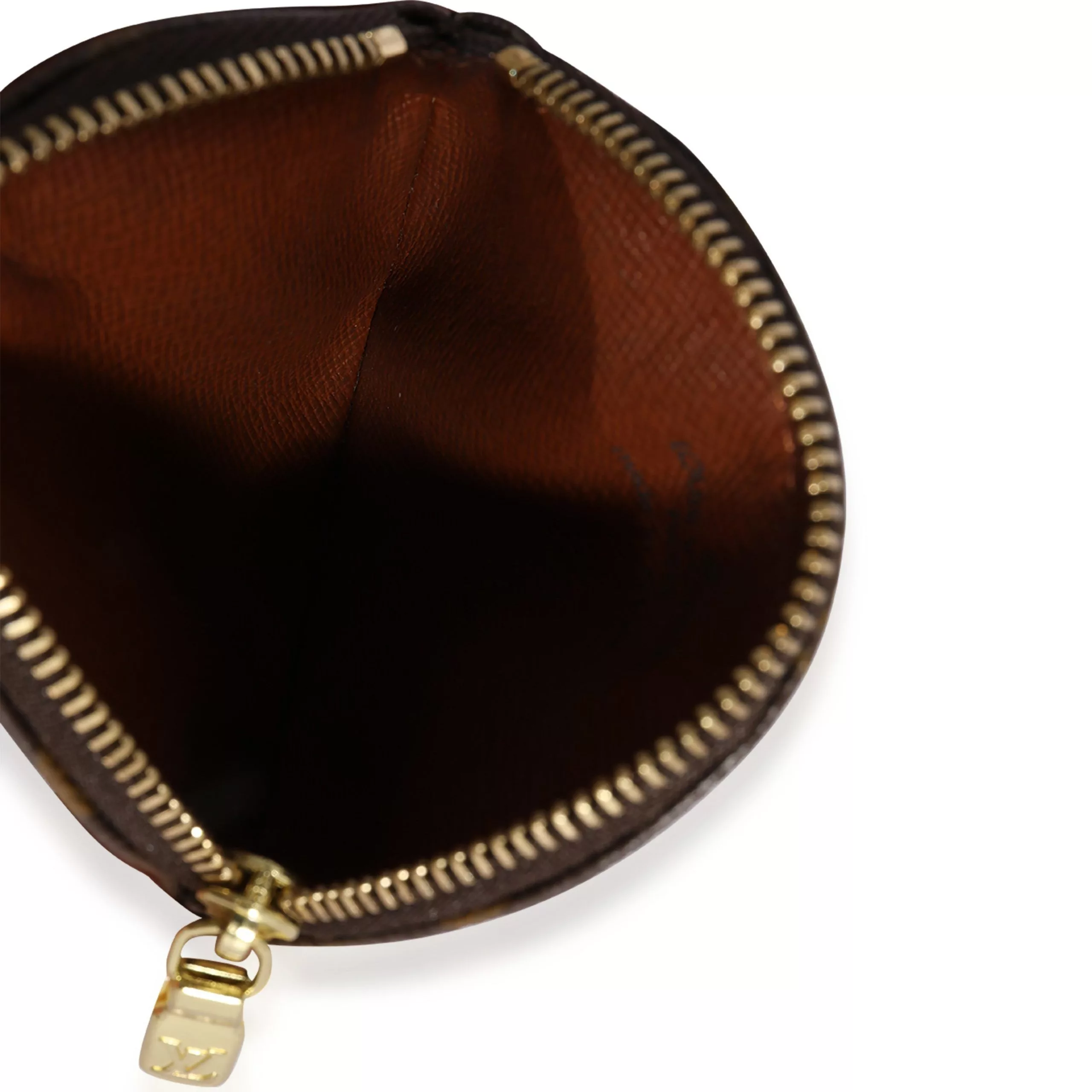 Louis Vuitton Rings Louis Vuitton Monogram Canvas Round Coin Purse Brown