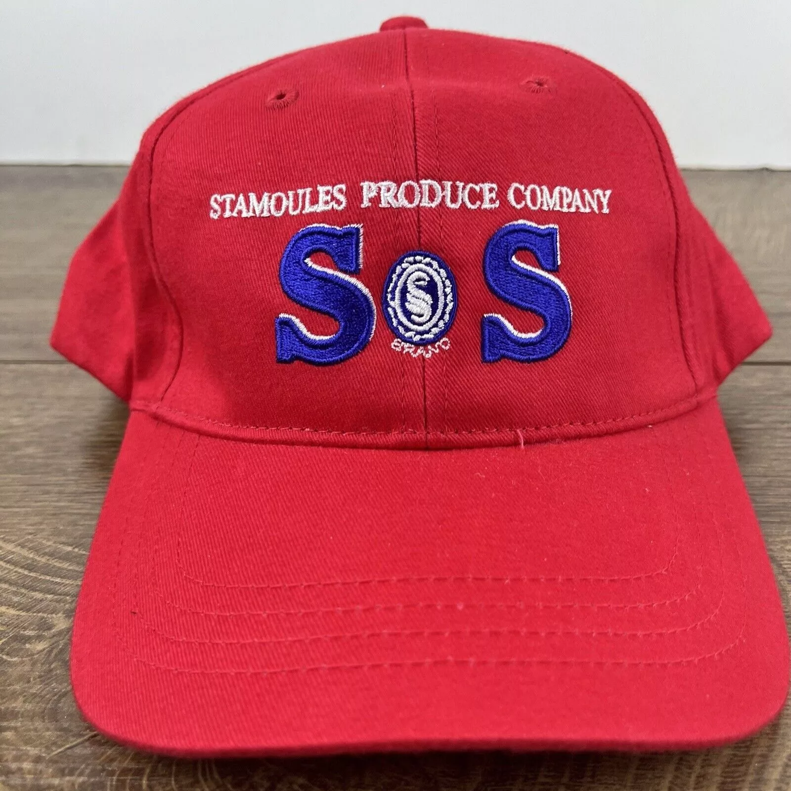 Other Hats Other Stomoules Produce Hat SOS Hat Red Cap Hat Adjustable Hat Red
