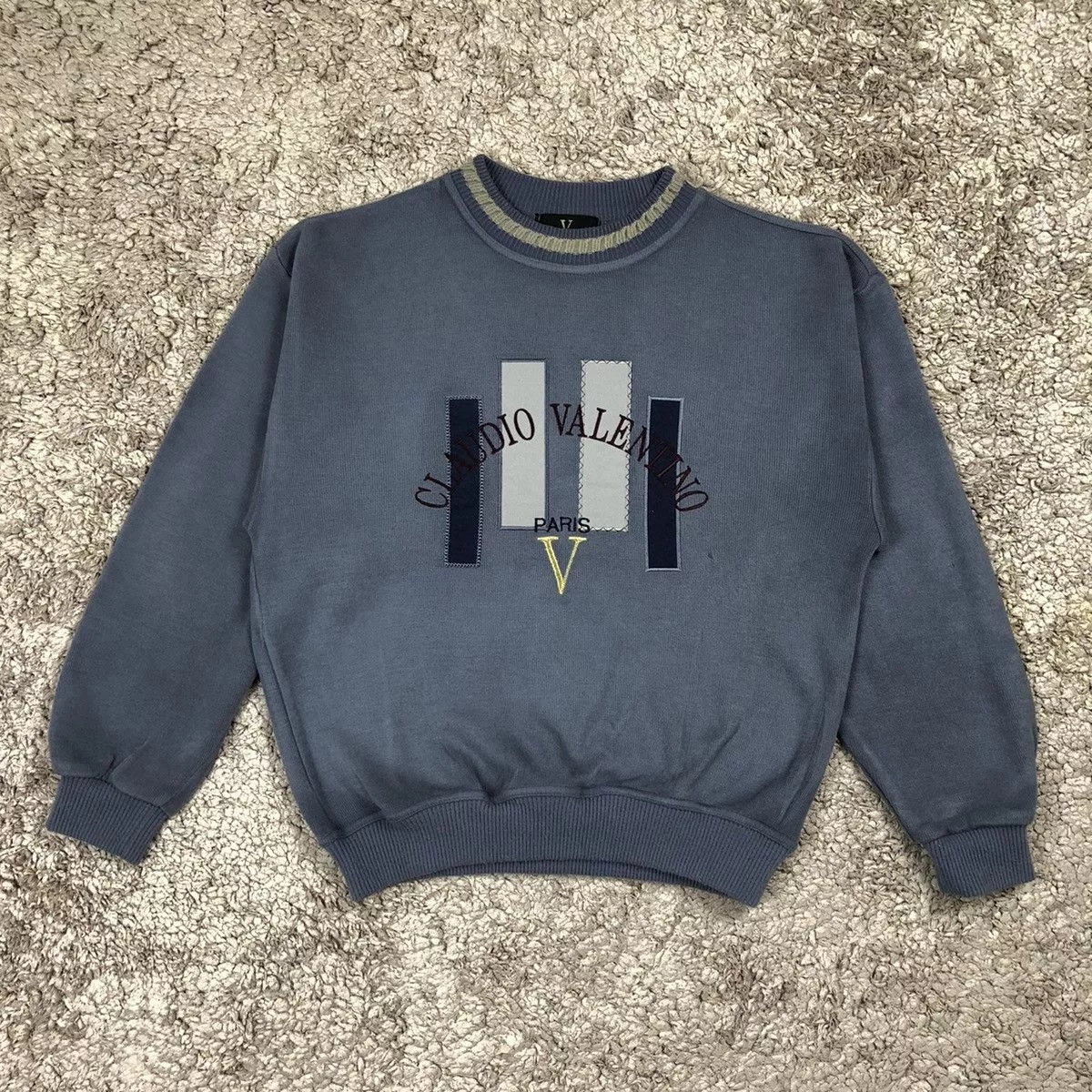 Designer Sweaters Knitwear Designer × Valentino × Vintage Vintage Claudio Valentino Paris Knitwear Purple