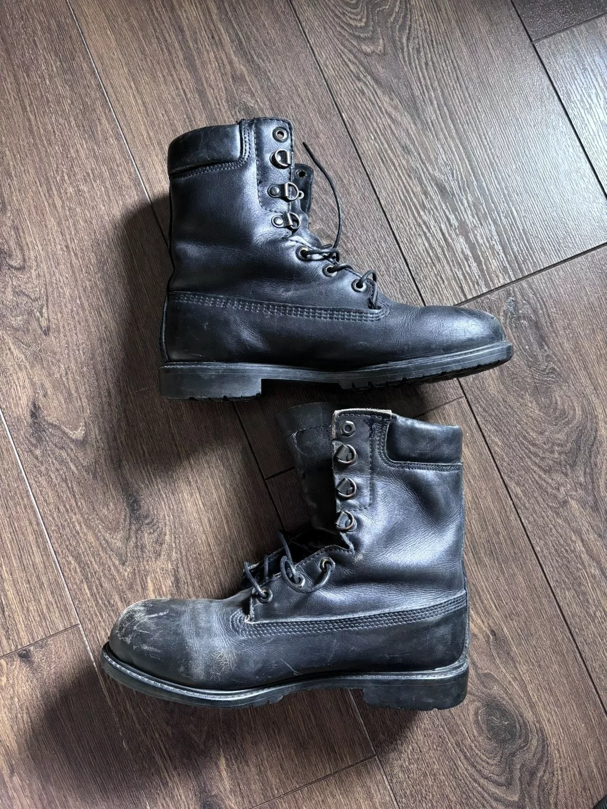 Vintage Boots Vintage Black Military Boots