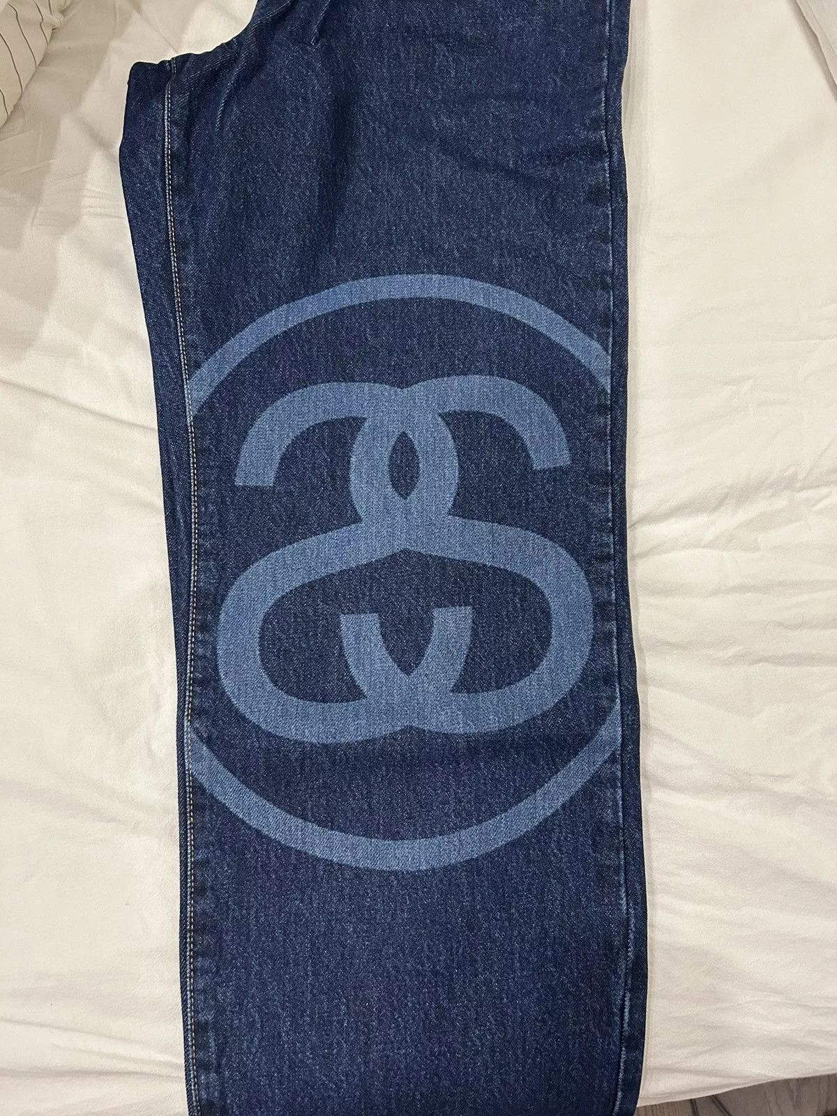 Stussy Denim Stussy Logo Big Ol’ Jeans Blue