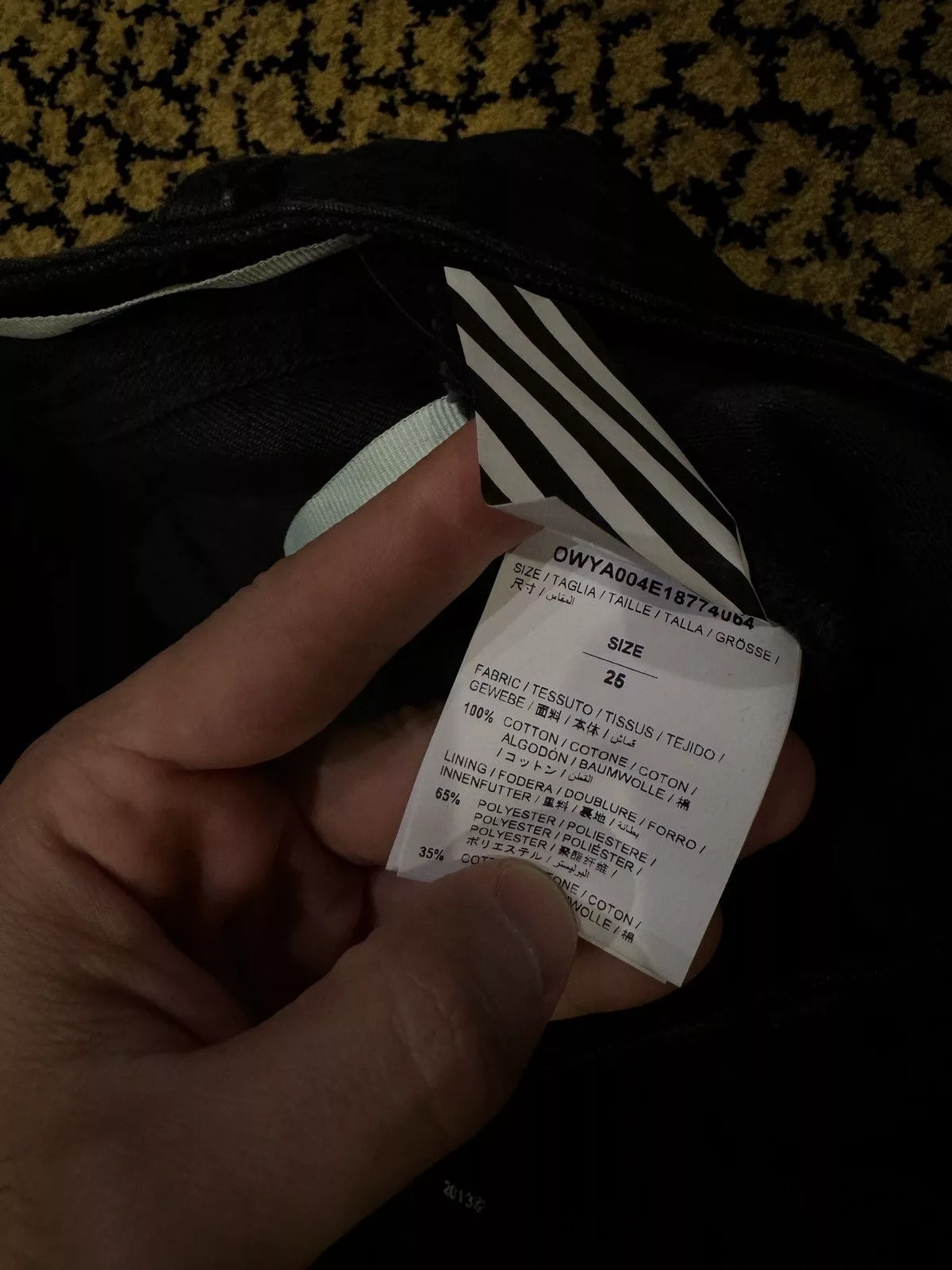 Off-White Jeans Off-White Off White Denim Black