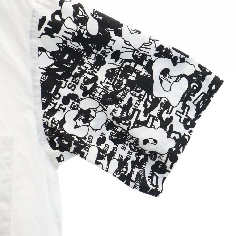 Comme des Garcons Shirts Button Ups Comme des Garcons Shirt Sleeve Switch Short Sleeve White