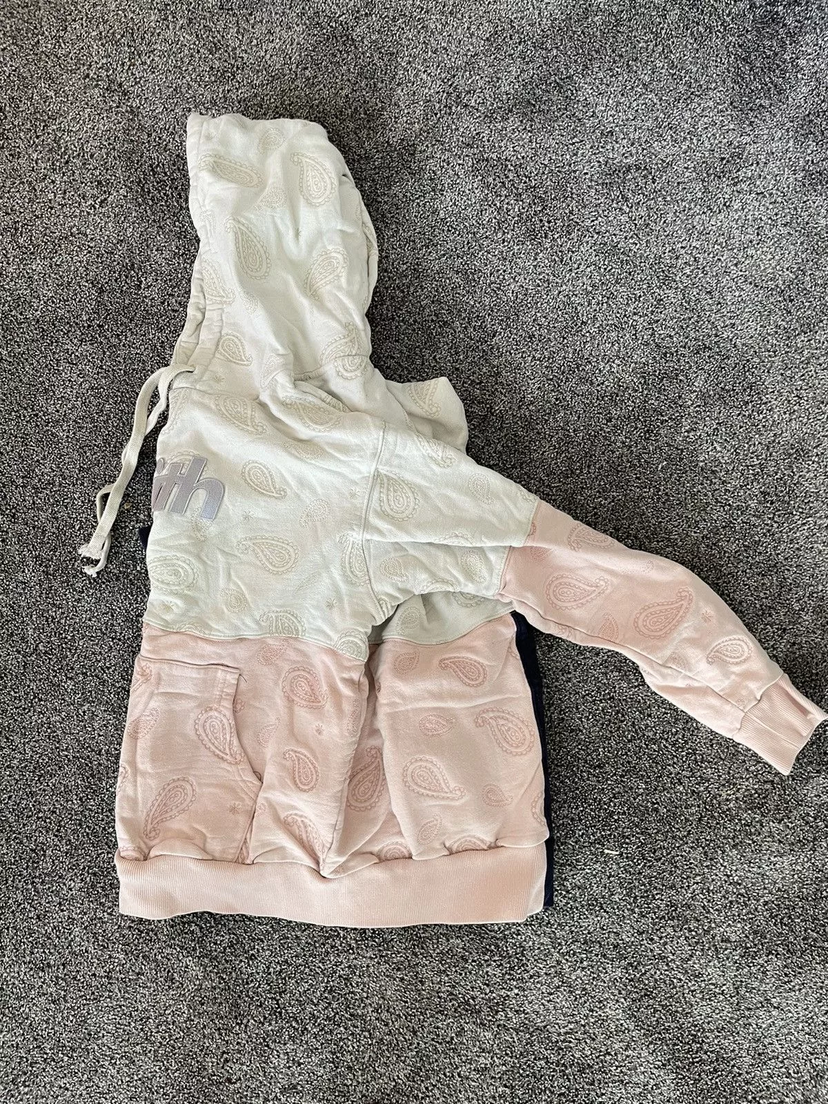 Kith Sweatshirts Hoodies Tri patchwork, paisley kith hoodie Multi