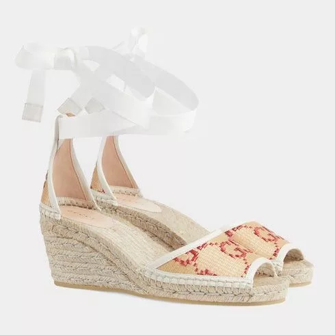 Gucci Miscellaneous Gucci GG Espadrille Sandals SIZE 36.5 Multi