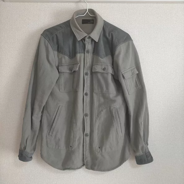 Undercover Shirts Button Ups Undercover × Uniqlo Heavy Flannel Western Shirt Green