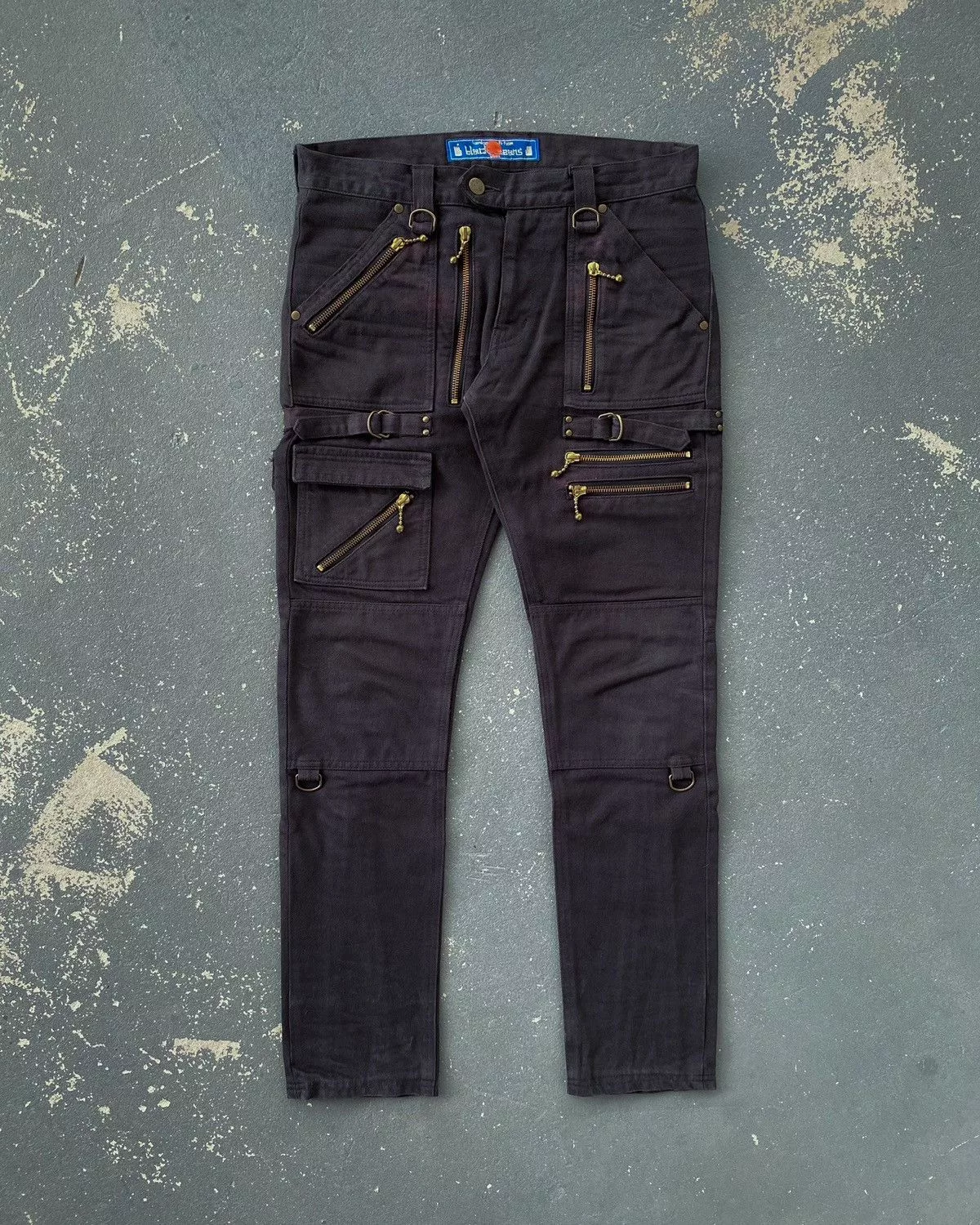 Blackmeans Denim Blackmeans Bondage Biker Pants (Black) Size 2
