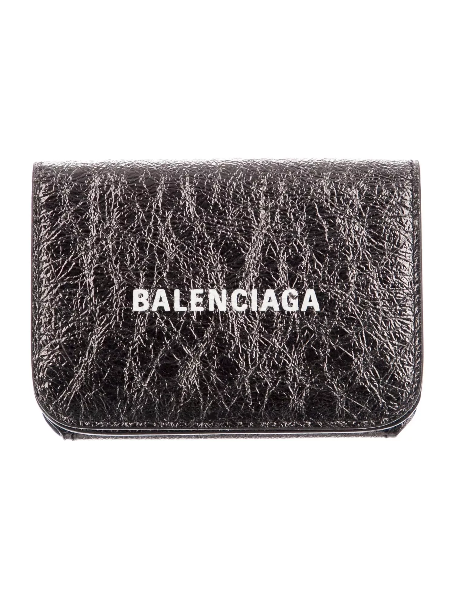 Balenciaga Wallets Balenciaga o1mt1gz0724 Size: OS / Cash Mini Wallet in Silver