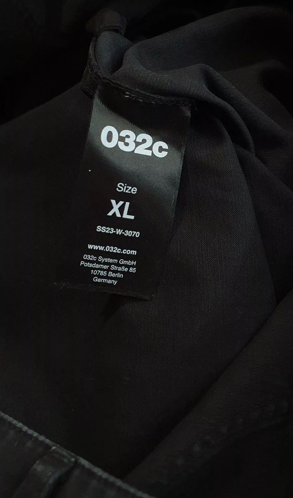 032c Casual Pants 032c Double Shift cotton utility trousers Gray