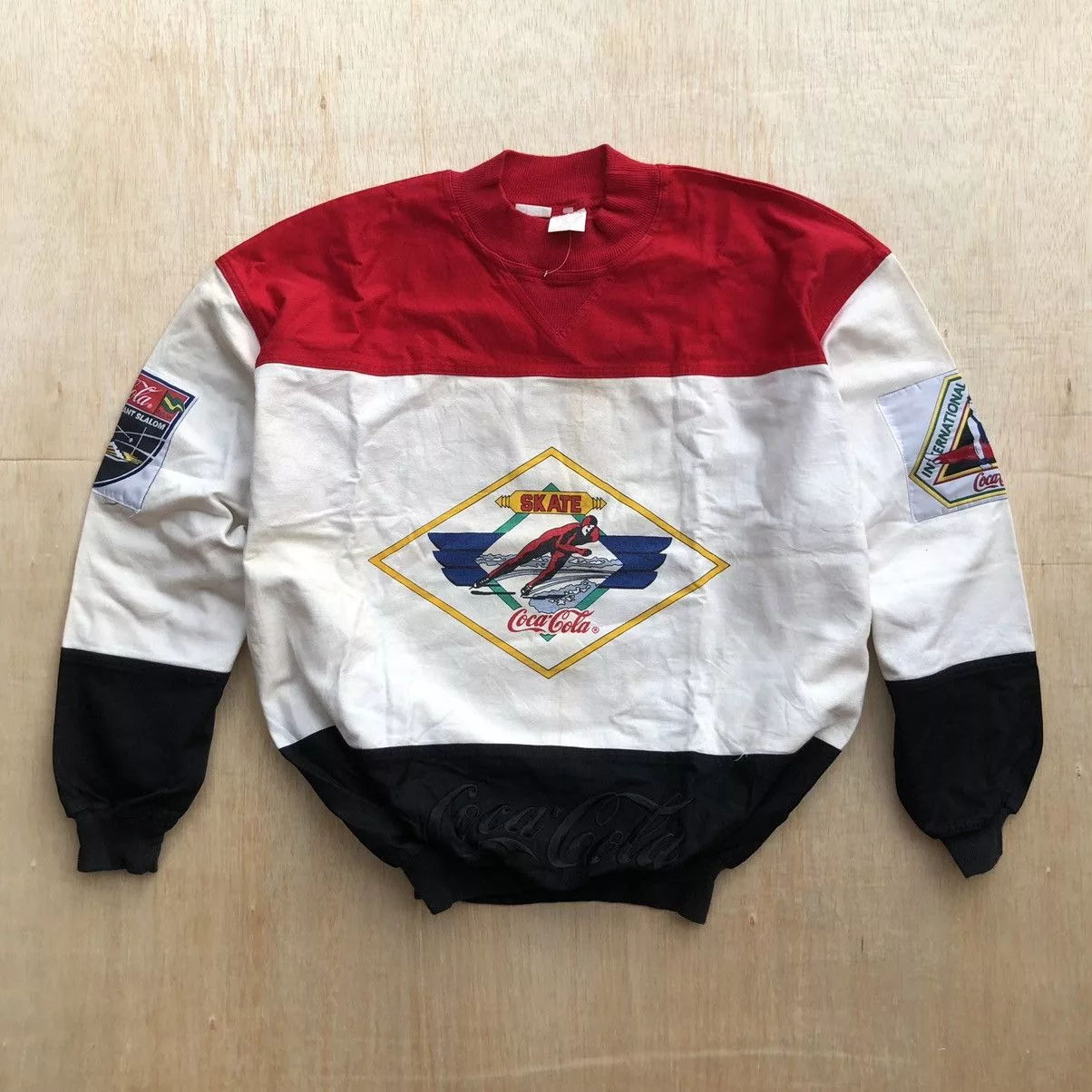 Coca Cola Sweatshirts Hoodies Coca Cola × USA Olympics × Vintage VINTAGE COCA COLA OLYMPIC SWEATSHIRT Black