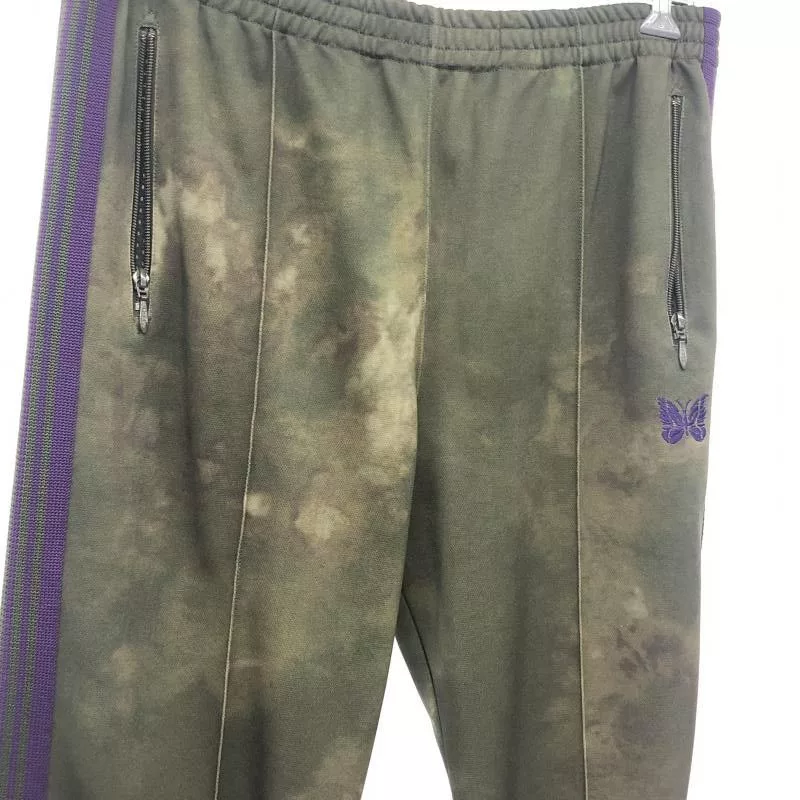 Needles Sweatpants Joggers Needles Sweat Pants Dyed Zip Pocket Logo Polyester Khaki Brown