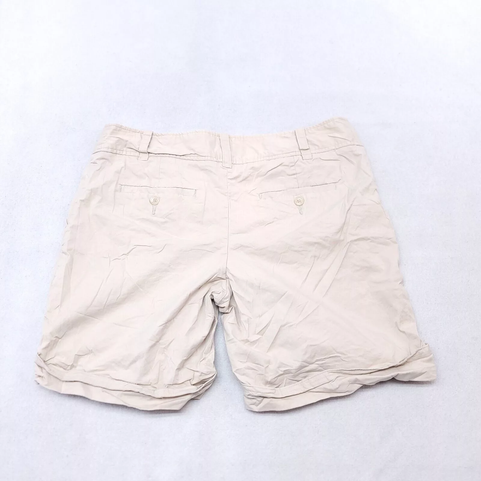 Mossimo Shorts Mossimo Button Zip Casual Chino Shorts Womens Size 14 Beige