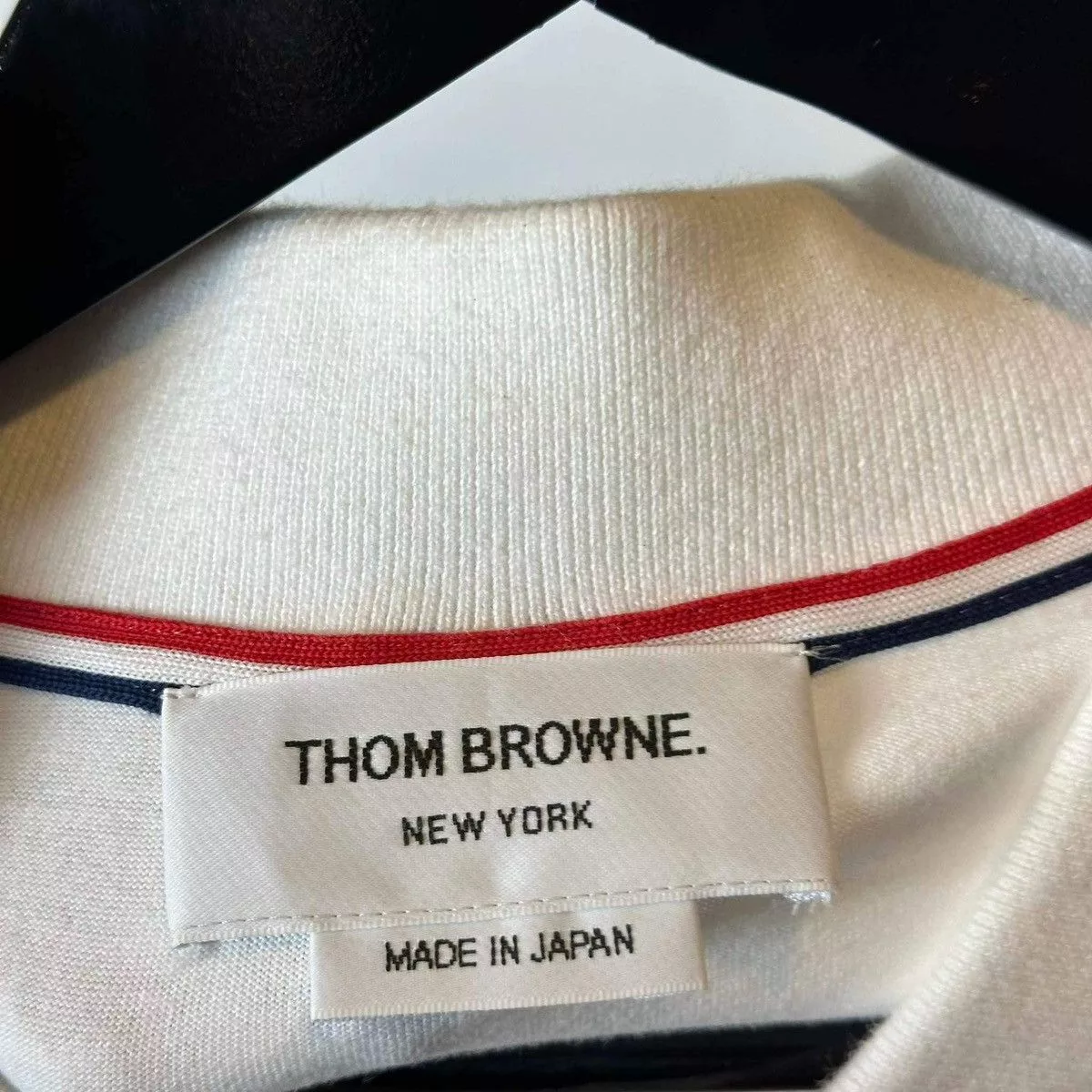 Thom Browne Polos THOM BROWNE BASIC POLO SHIRT White Luxury