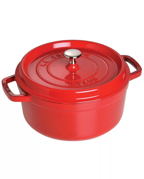 Cherry 7 qt Round Cocotte