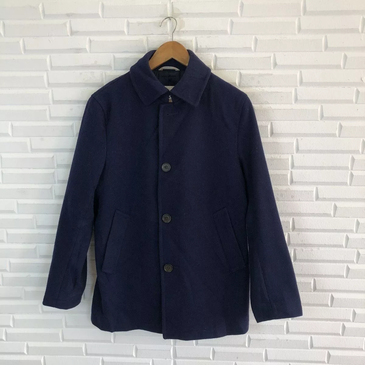 Mackintosh Heavy Coats MACKINTOSH PHILOSOPHY ADMIRAL MELTON WOOL JACKET Blue