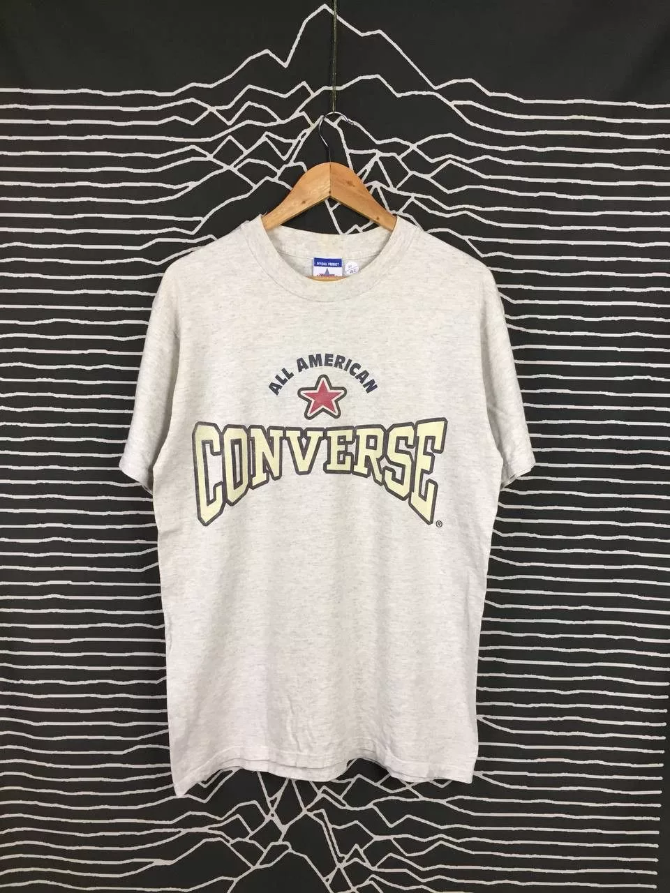 Converse Short Sleeve T Shirts Converse × Vintage Vtg 80s Converse All American Star Made In Usa Tee Gray Streetwear