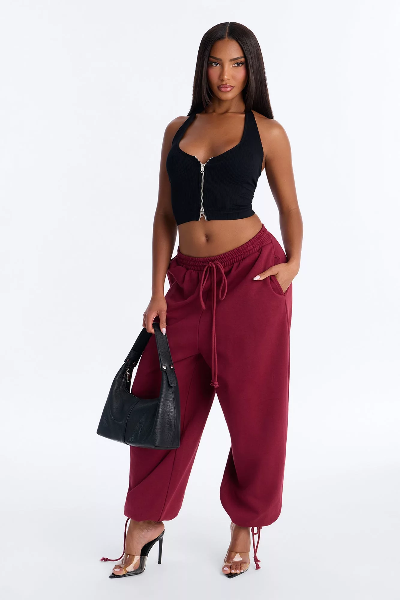 Alexa Jogger - Burgundy