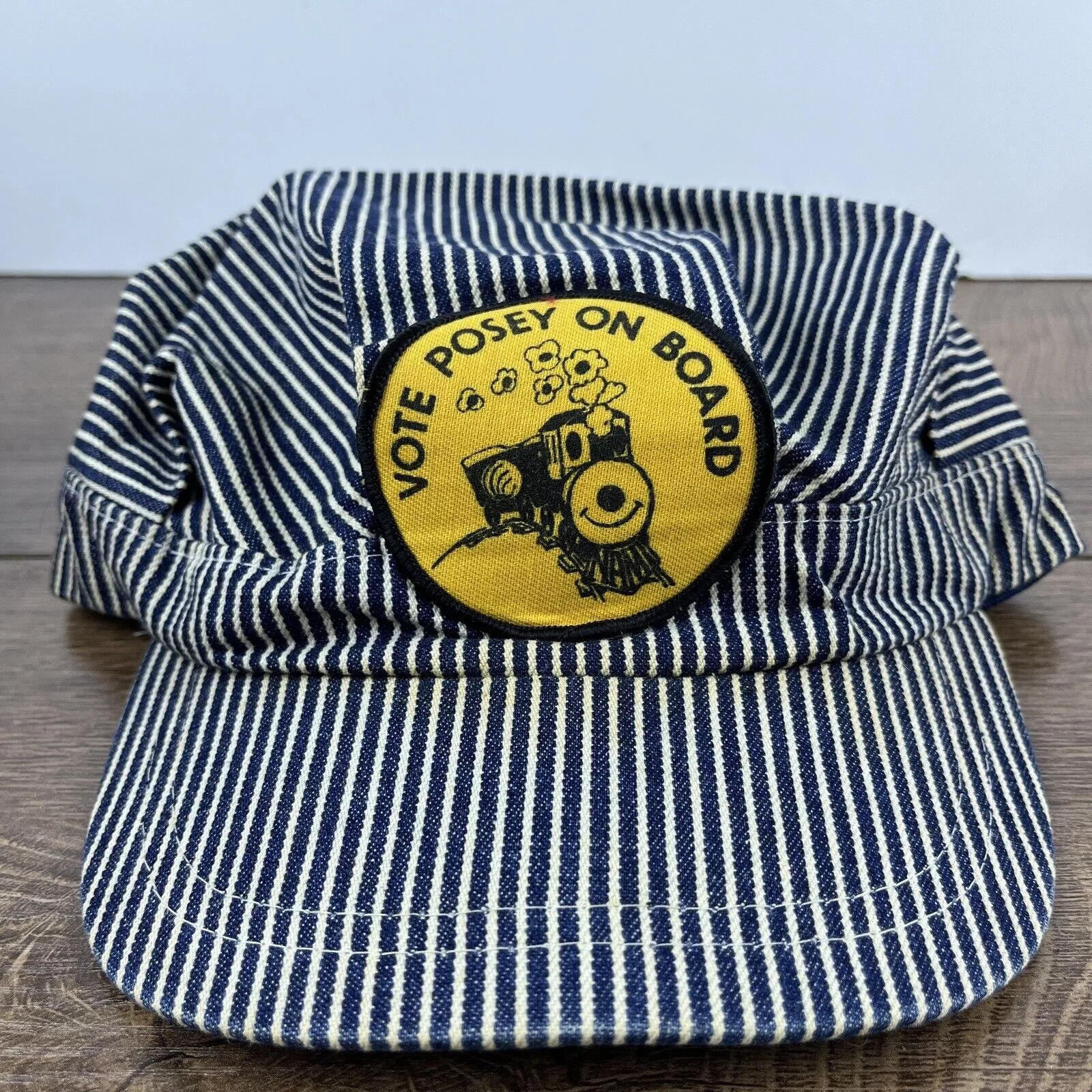 Other Hats Other Vote Posey On Board Hat Train Conductor Gray Snapback Hat Ad