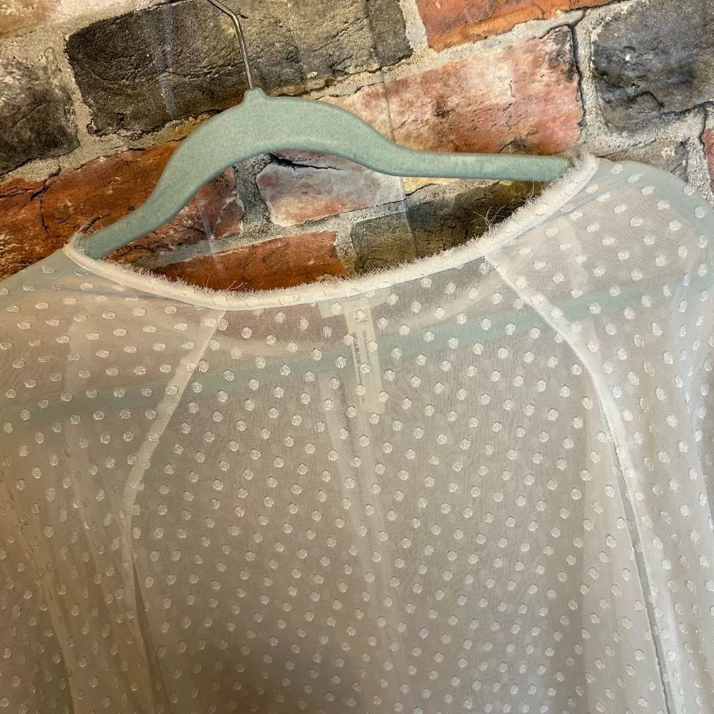 Free People Blouses Intimately Free People White Long Line Kaftan Duster Medium/