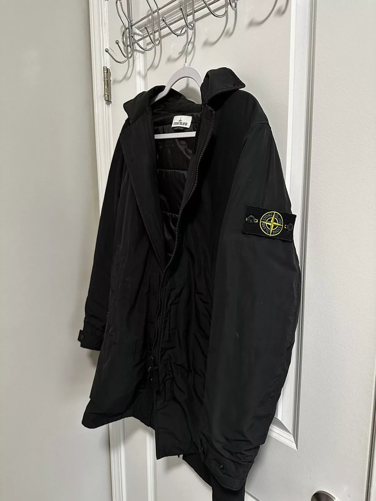 Stone Island Parkas 2 Items | Stone Island Coat + Soft Shell Jacket Black