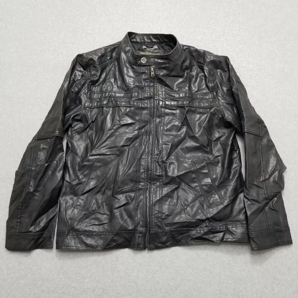 BKE Jackets BKE Jacket Womens Large Black Pockets Zip Polyurethane