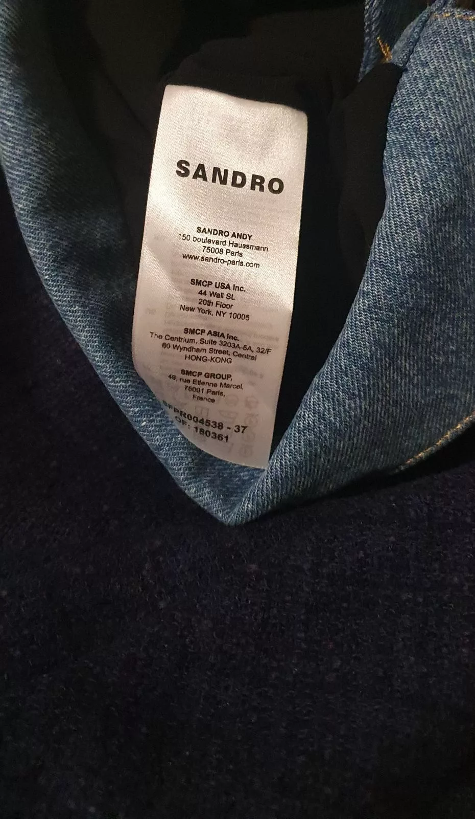 Sandro Midi Dresses Sandro Denim Tweed Dress Blue