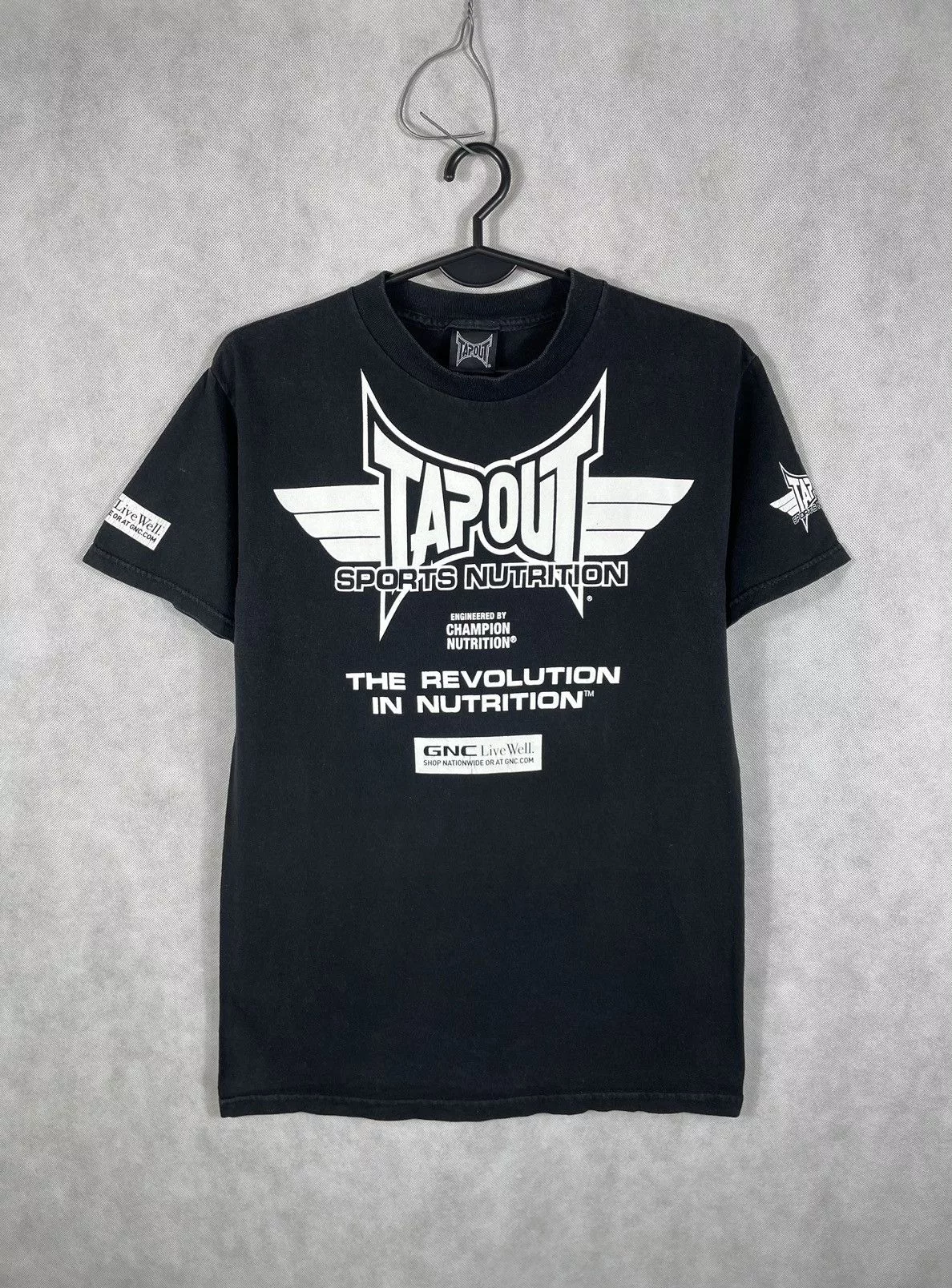 Tapout Short Sleeve T Shirts Tapout × Vintage Black vintage y2k t-shirt tee Tapout opium affliction Grunge Avant-Garde