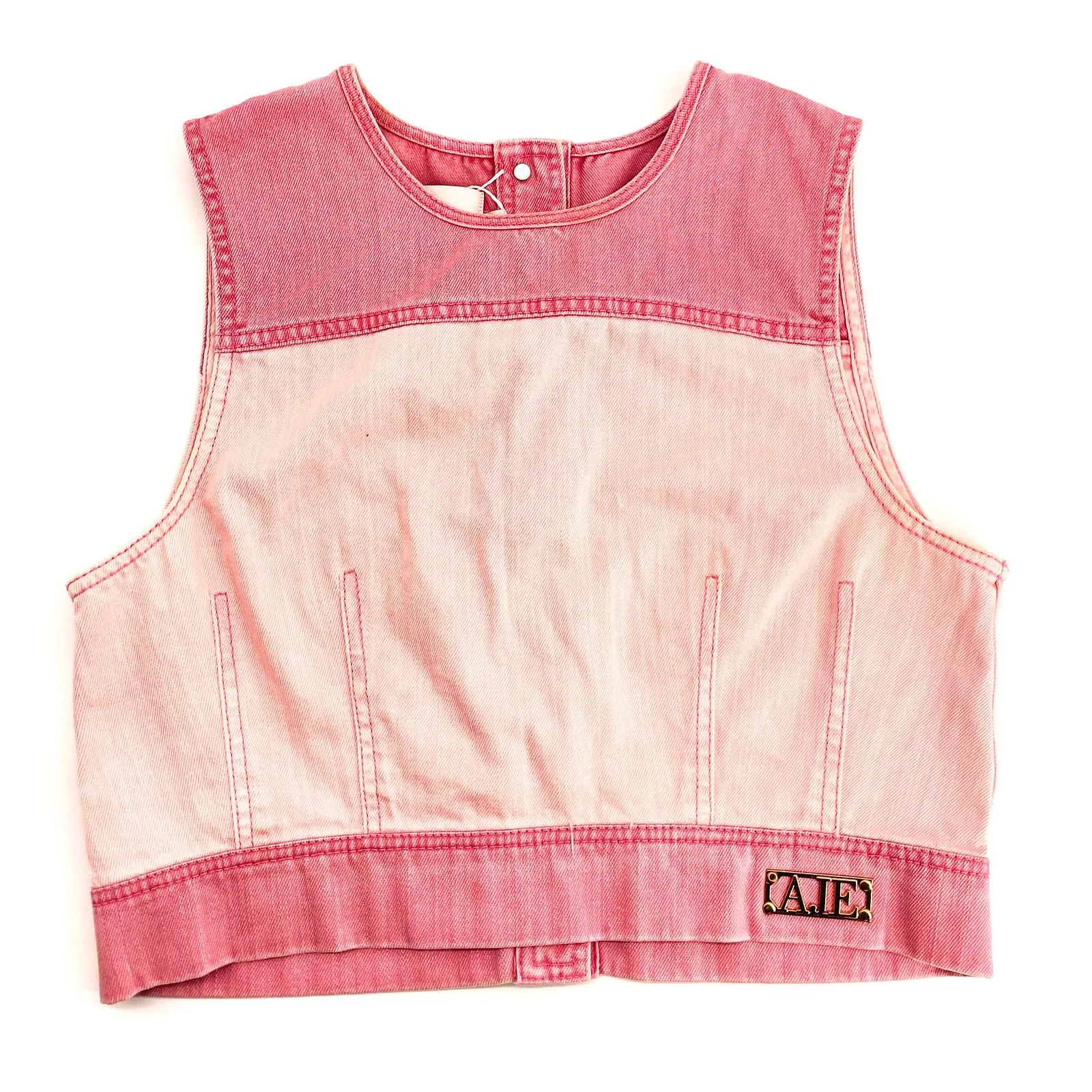 Aje Button Ups Aje Shades Pink Denim Shell Top