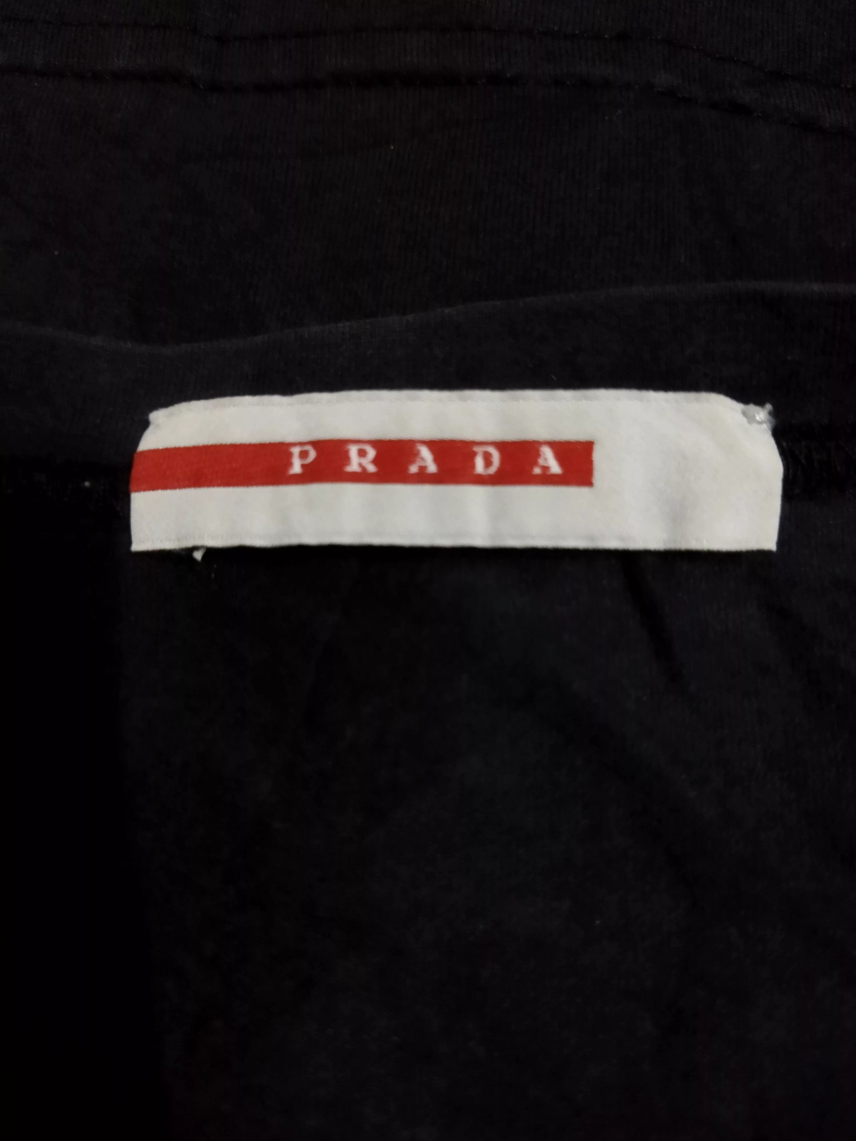 Prada Short Sleeve T Shirts Prada Tee Black