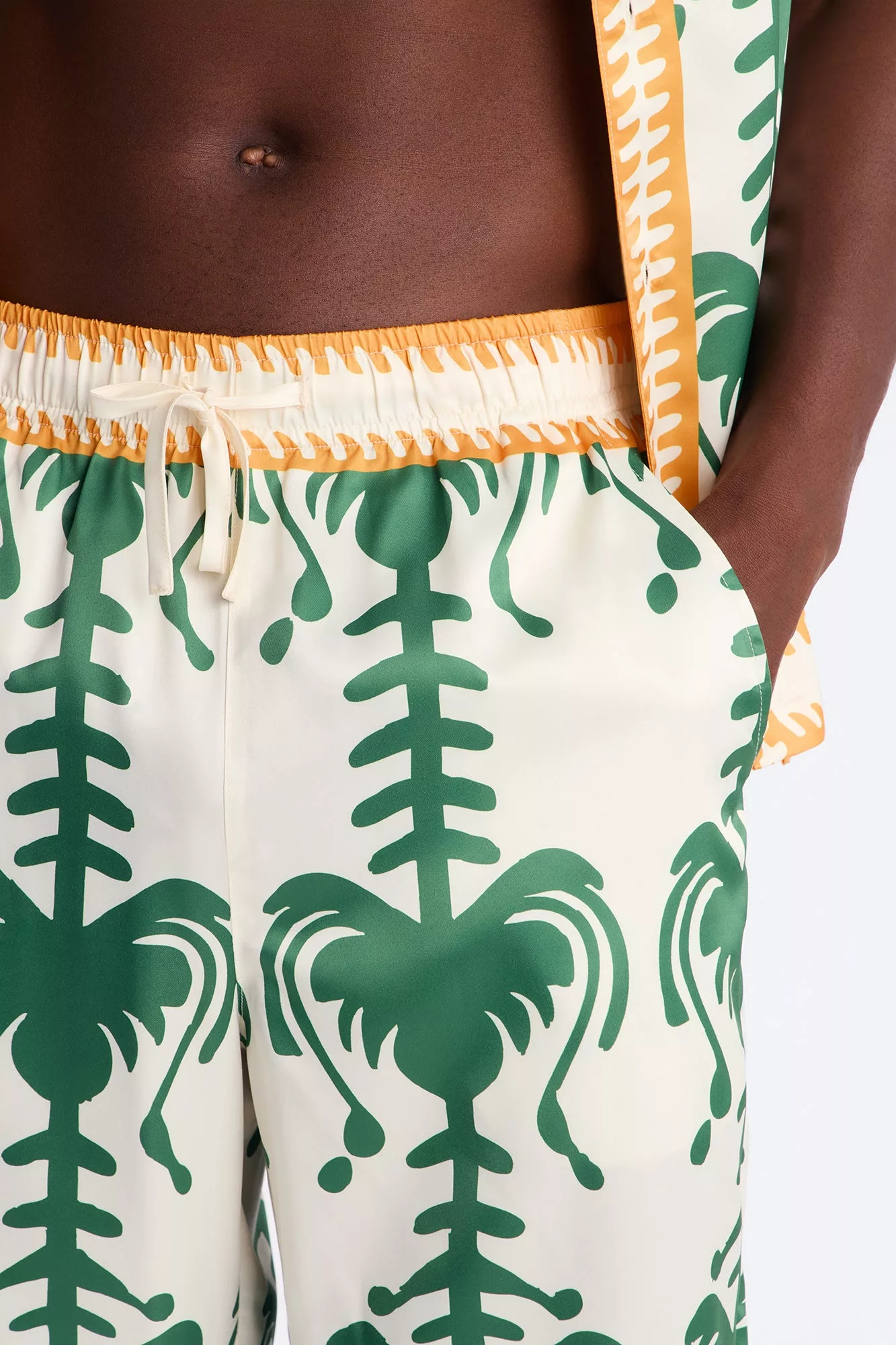 Doros Straight Pant - Green/combo