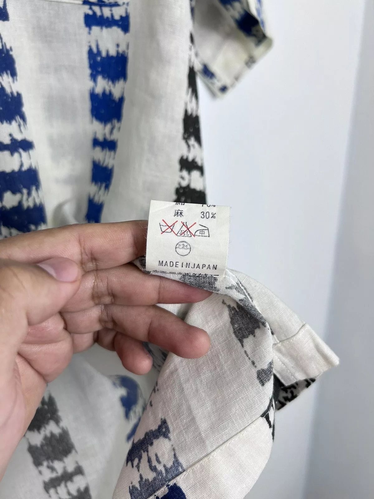 Alexander Julian Shirts Button Ups Alexander Julian × Colours Colours by Alexander Julian Graphic Print Open Collar Shirt White